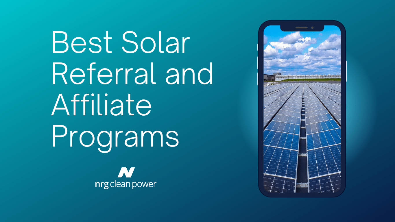 Sure! Here's an updated title that includes "referral": Best Solar Referral and Affiliate Programs