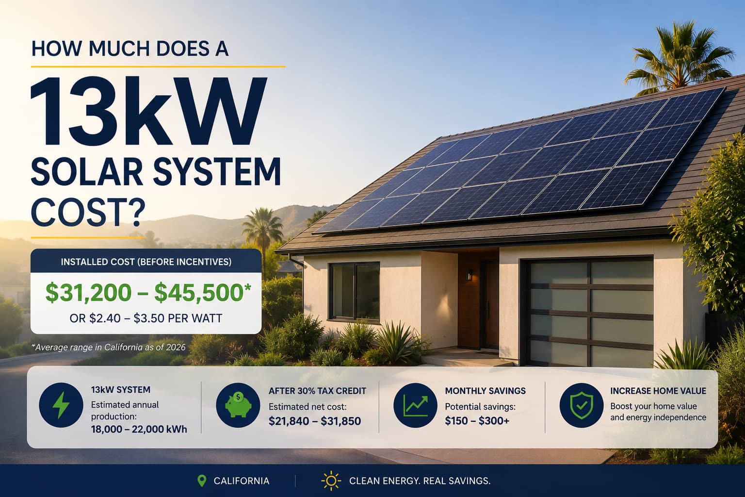 How Much Does a 13kW Solar System Cost?