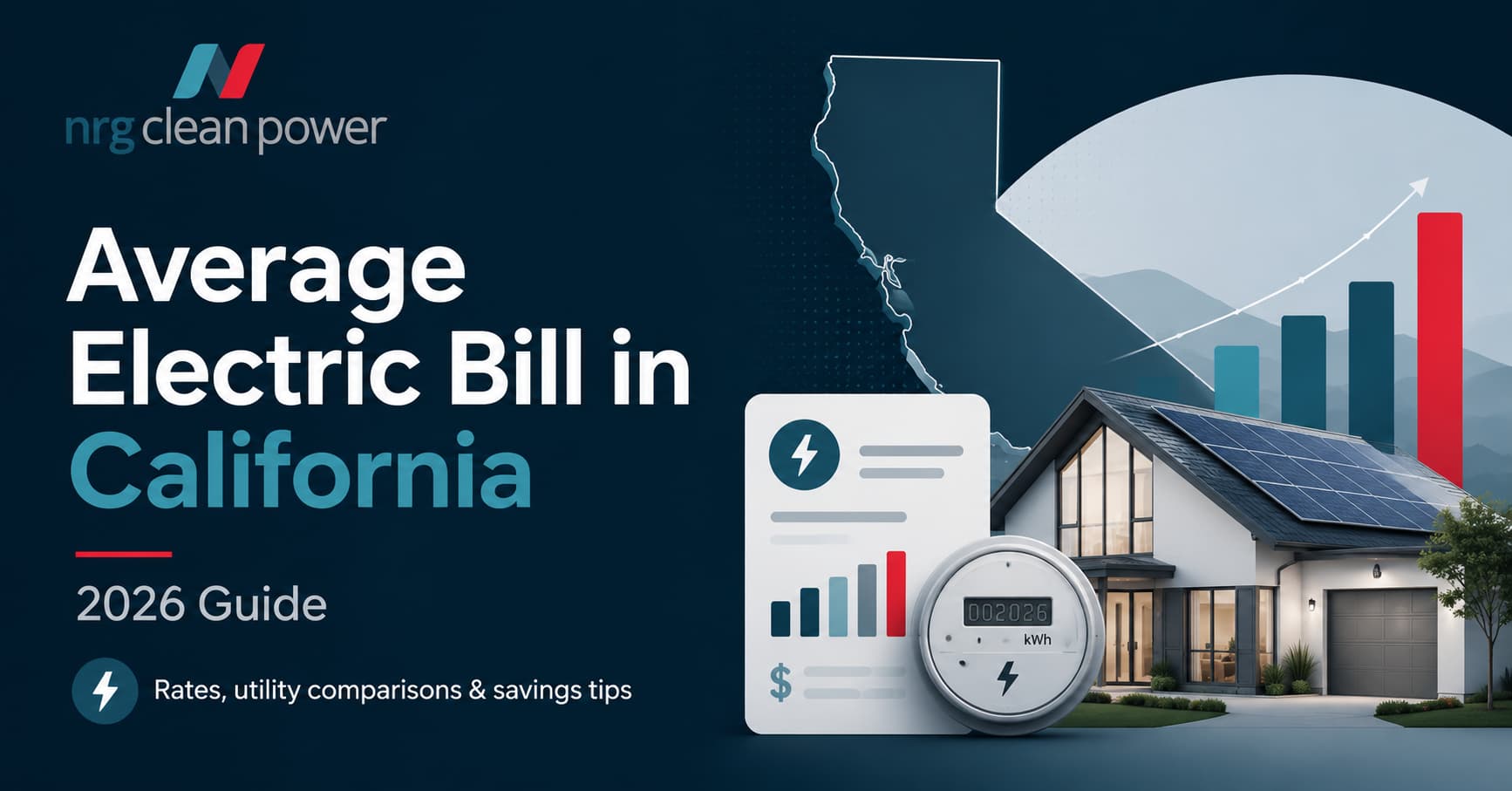 Average electric bill california