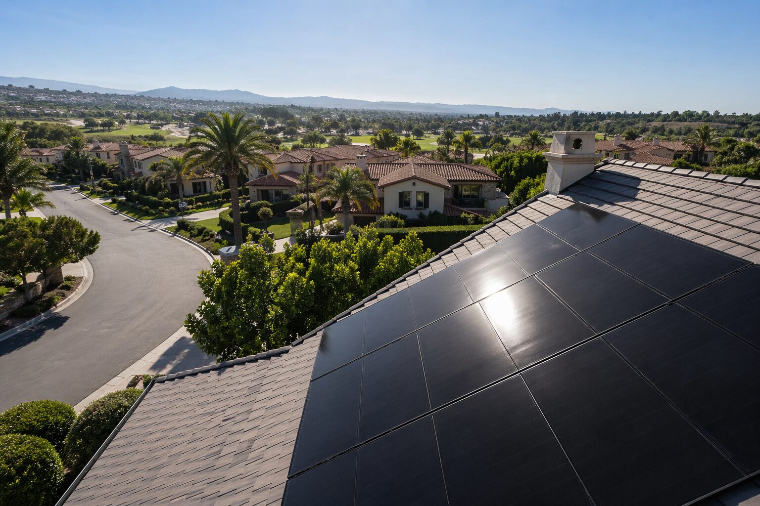 Solar panel installation