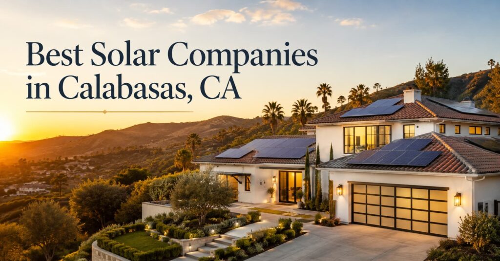 Best Solar Companies in Calabasas