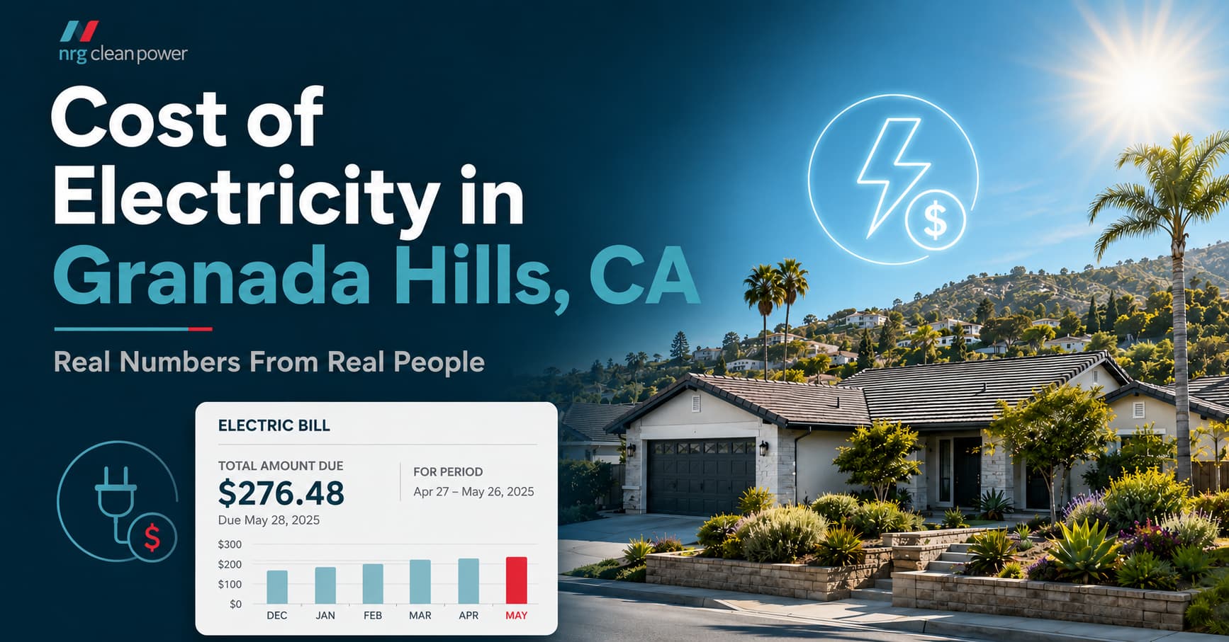 Electric bill costs in Granada Hills