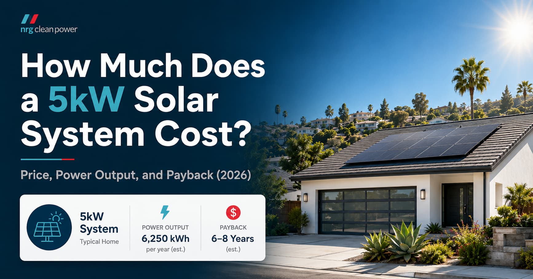 How Much Does a 5kW Solar System Cost? Price, Power Output, and Payback (2026)