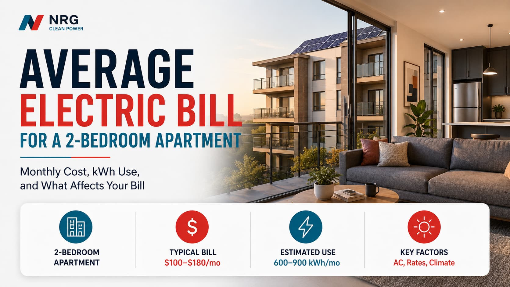 Average Electric Bill for a 2-Bedroom Apartment