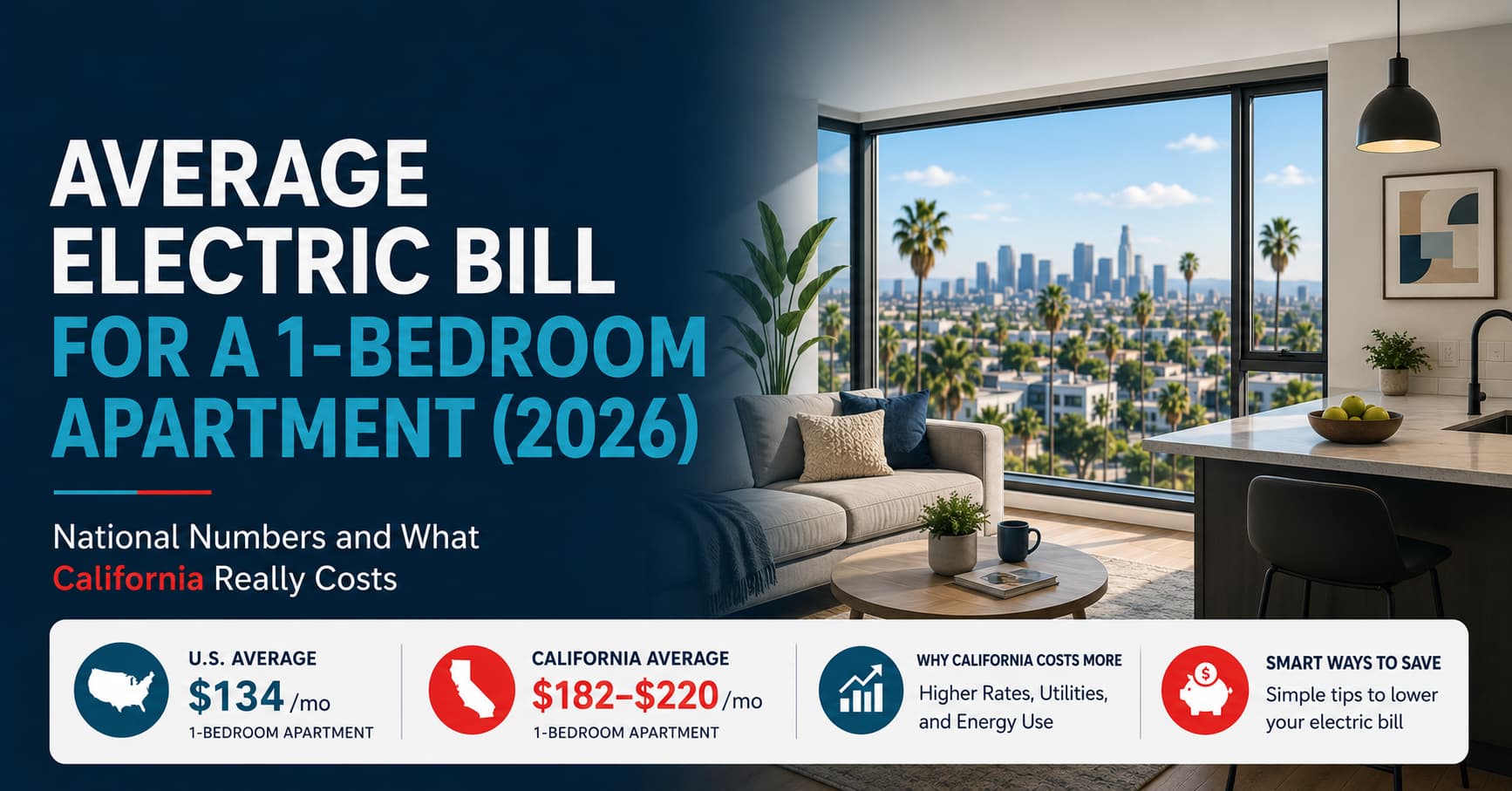 Average Electric Bill for a 1-Bedroom Apartment